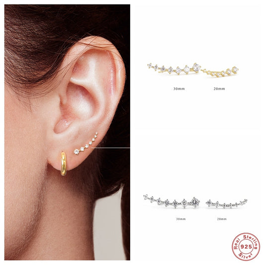 Dainty Earring Climber - Orchid Unique
