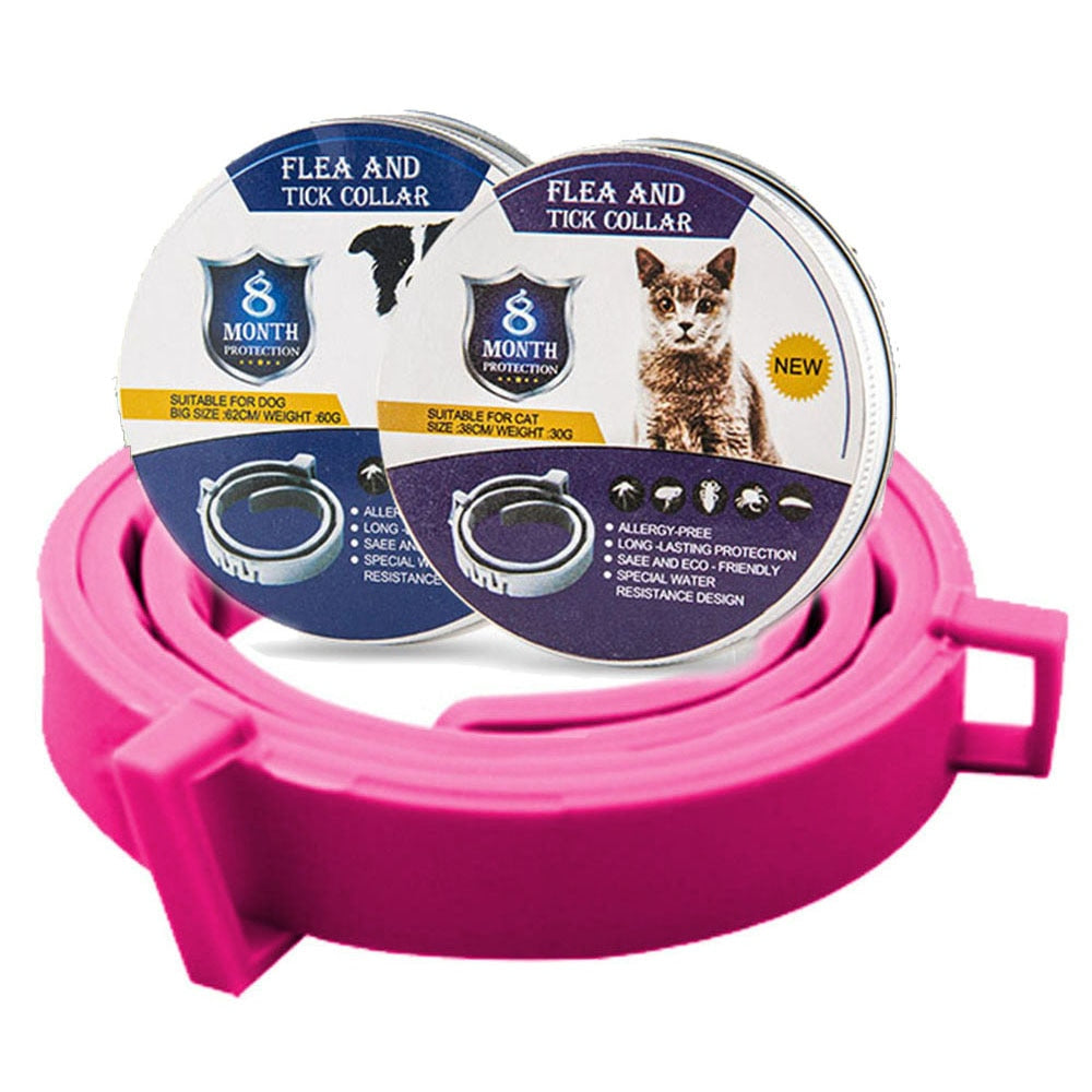 Adjustable Pet Collar Flea & Tick Prevention - Orchid Unique