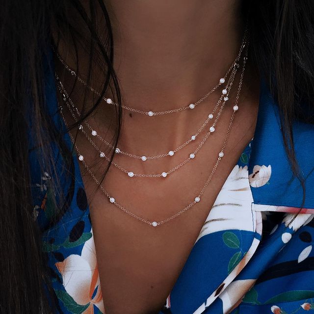 Crystal Stars Pendant Necklaces - Orchid Unique