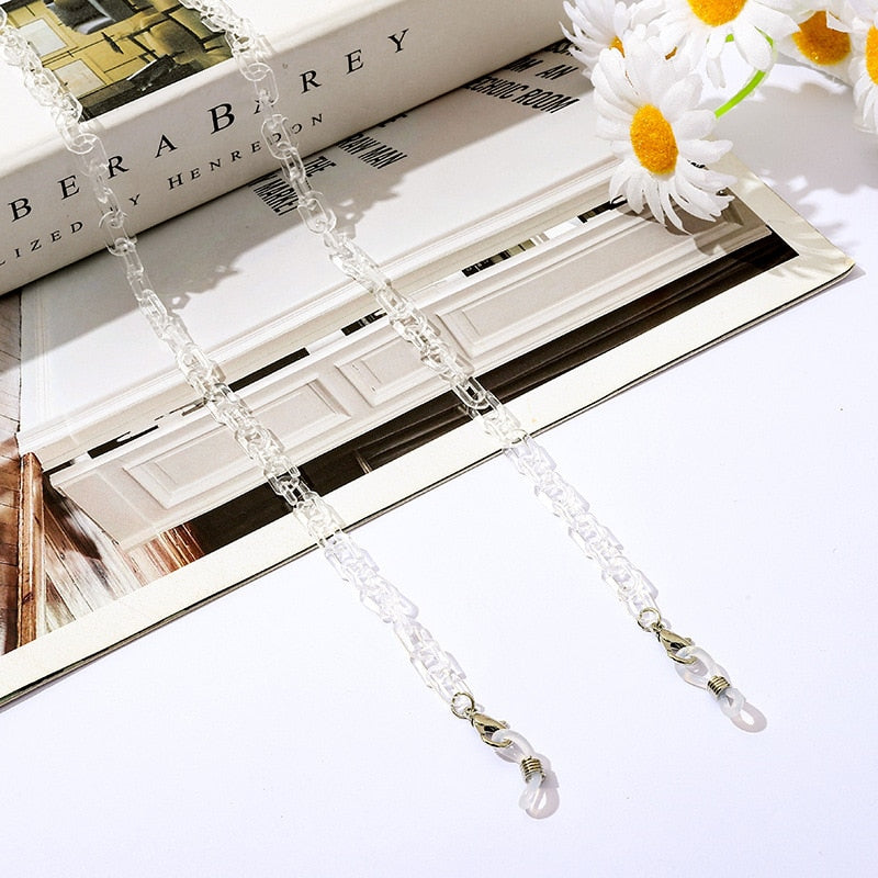 Bohemia Amber Acrylic Glasses Chain - Orchid Unique