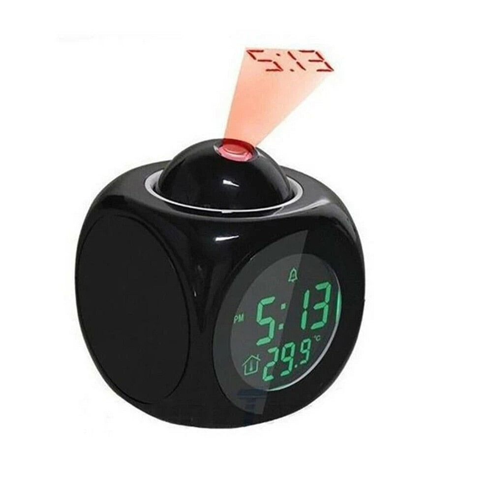LCD Creative Projector Digital Alarm Clock - Orchid Unique