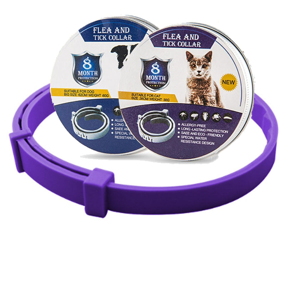 Adjustable Pet Collar Flea & Tick Prevention - Orchid Unique