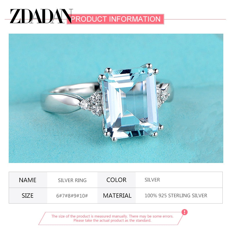 Aquamarine Gemstone Ring - Orchid Unique