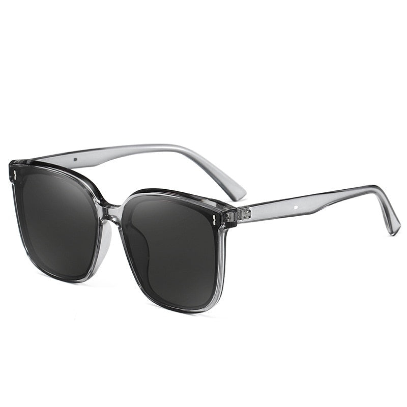 OLOEY New Sunglasses Women Luxury Designer Vintage Square Sun Glasses Classic Eyewear for Lady UV400 Big Frame - Orchid Unique