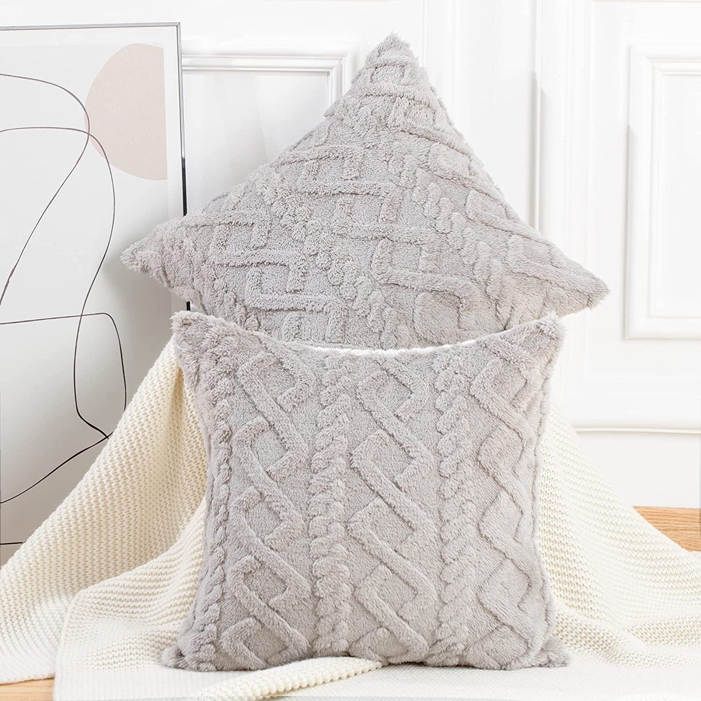 fluffy Decorative Pillows For Sofa - Orchid Unique