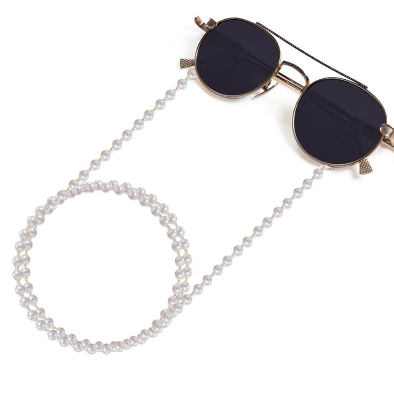 Pearl Bead Lanyard Glasses Chain - Orchid Unique