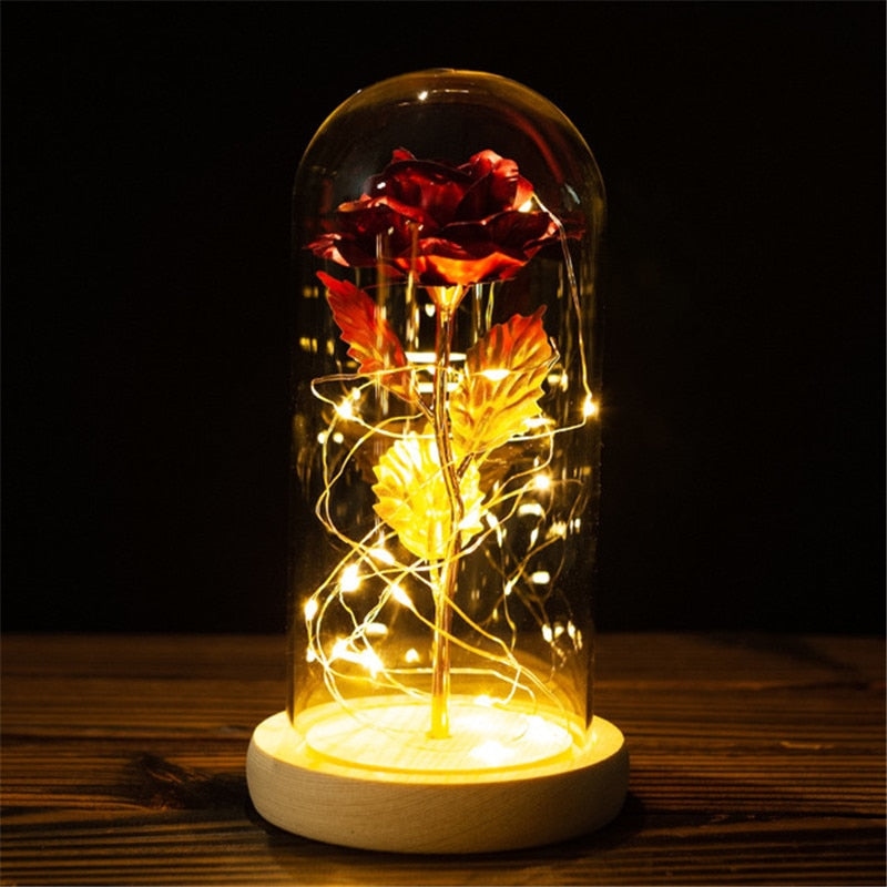 Rose LED Light Foil Flower - Orchid Unique