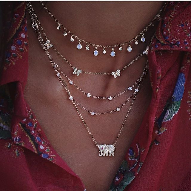 Crystal Stars Pendant Necklaces - Orchid Unique