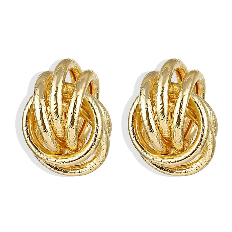 TRENDY Big Circle Round Hoop Earrings - Orchid Unique