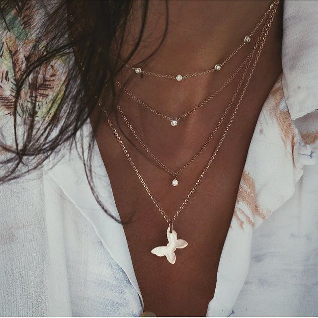 Crystal Stars Pendant Necklaces - Orchid Unique