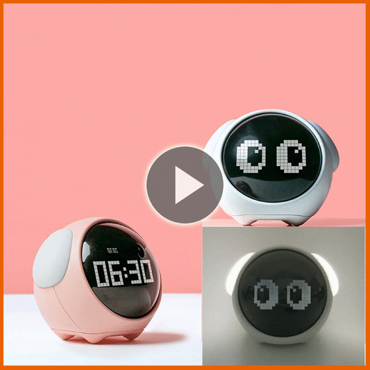 Cute Expression Alarm Clock - Orchid Unique