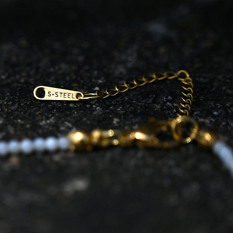 Stainless Steel Initial Heart Necklace - Orchid Unique