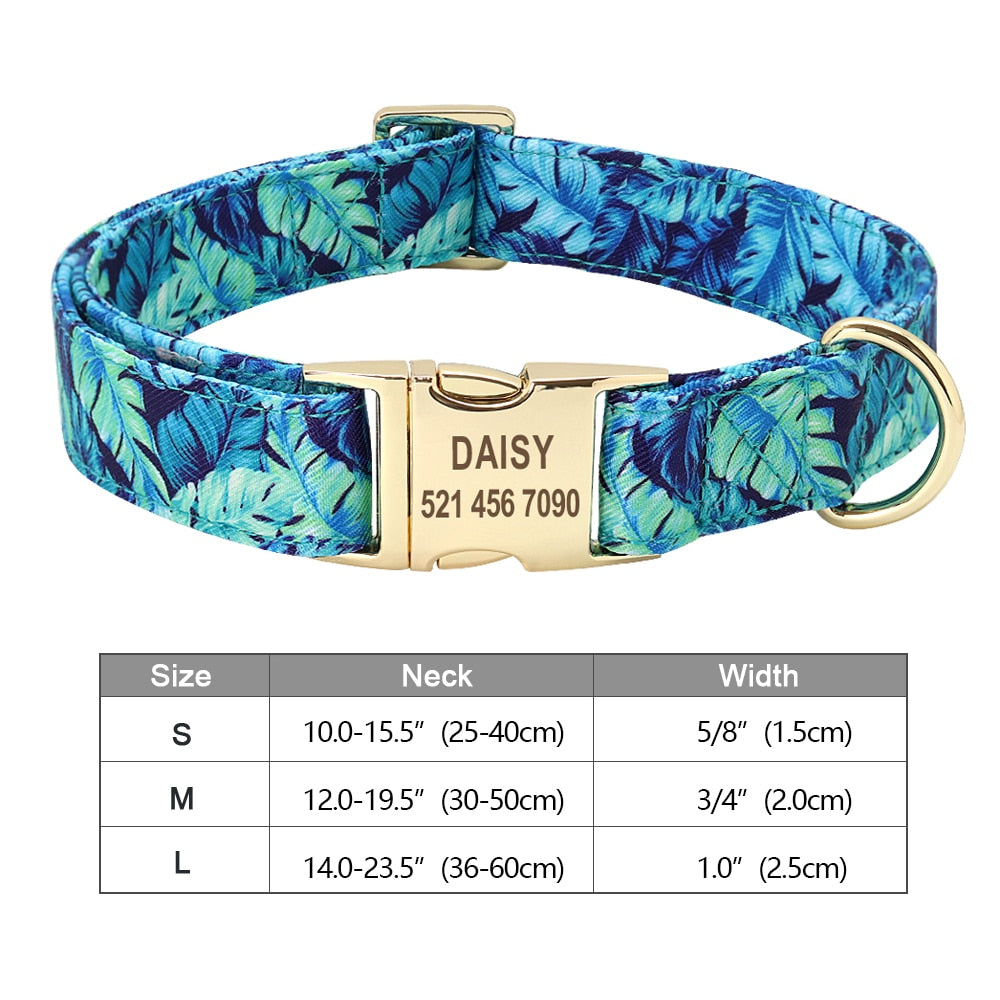 Personalized Dog Accessories Collar - Orchid Unique