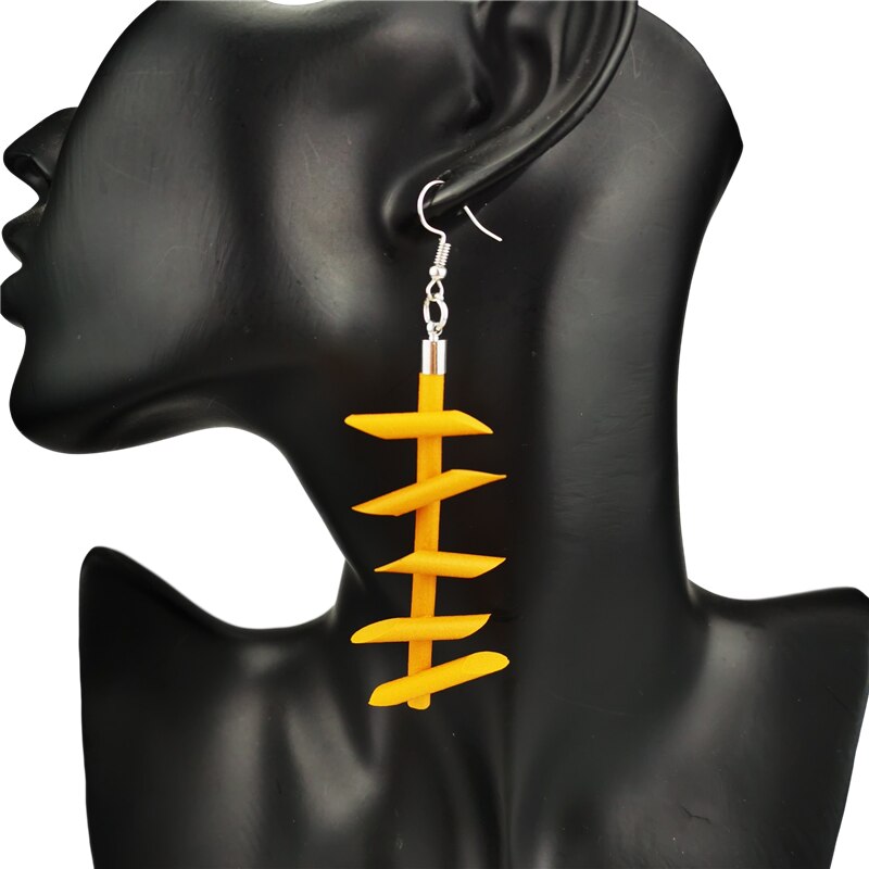 Handmade Rubber Earrings - Orchid Unique