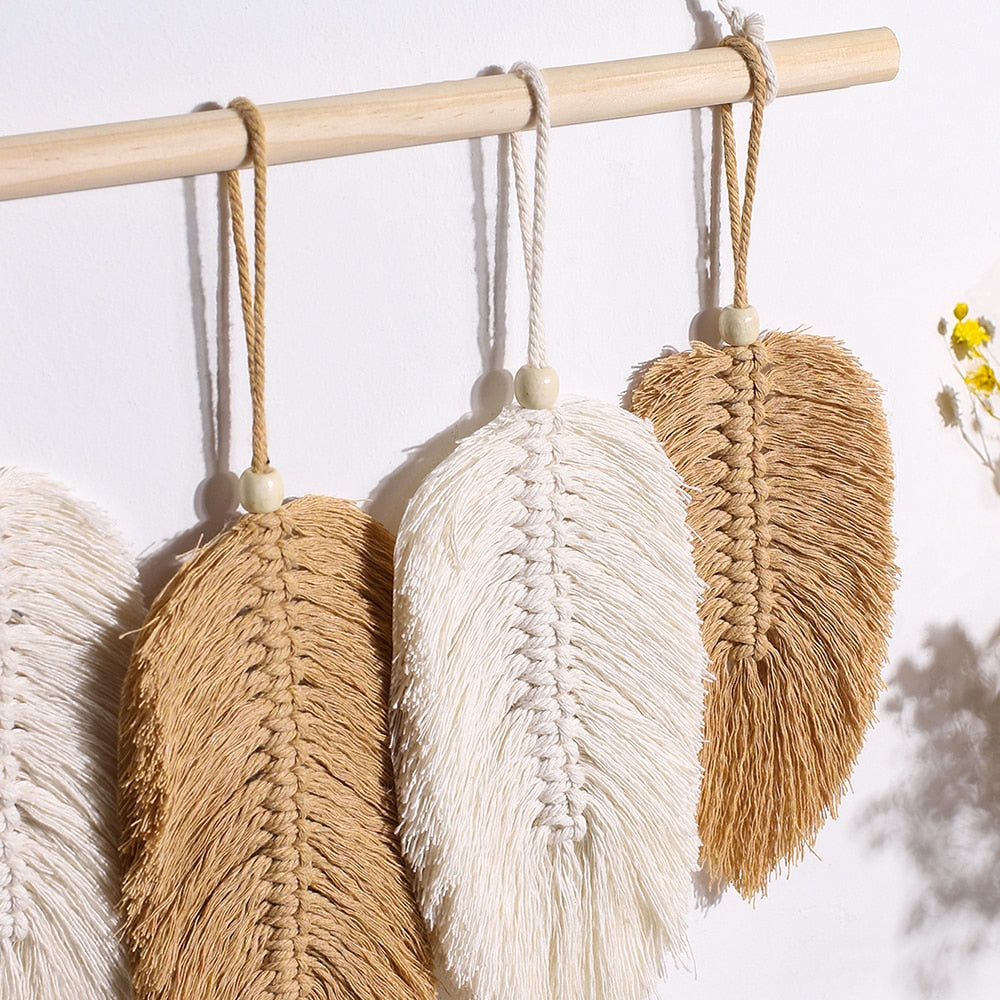 Leaf Macrame Wall Hanging - Orchid Unique
