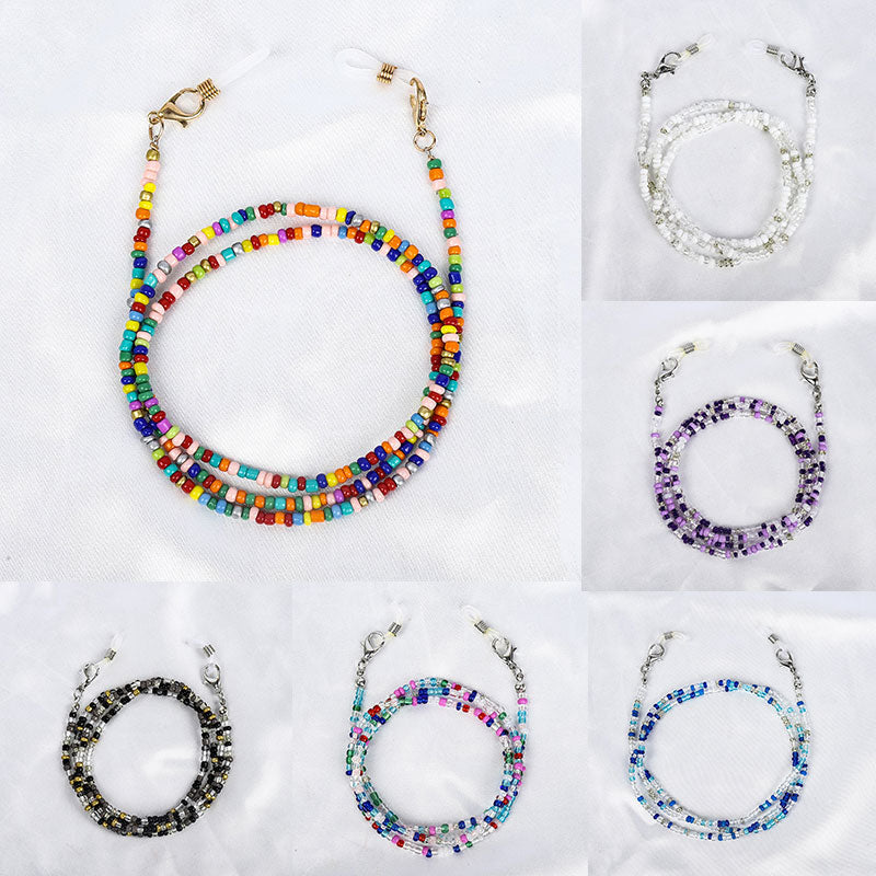 Bohemian Colored Glasses Chains - Orchid Unique