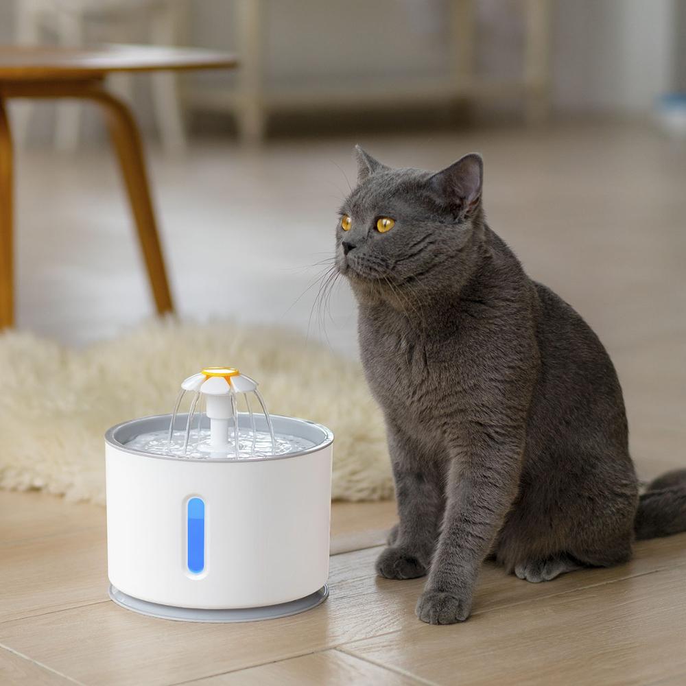 Automatic Pet Cat Water Fountain - Orchid Unique