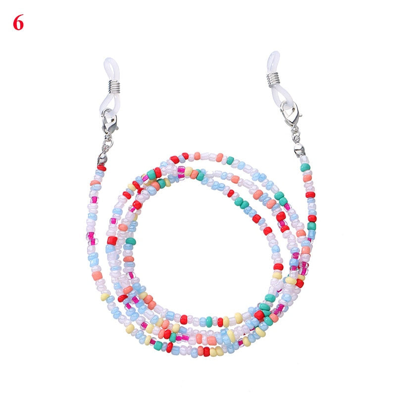 Bohemian Colored Glasses Chains - Orchid Unique