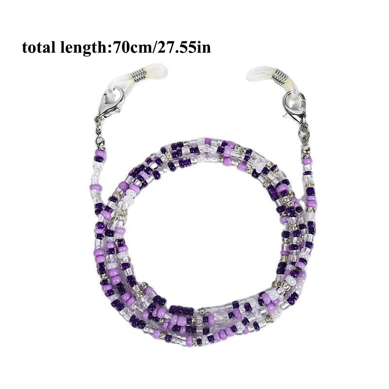Bohemian Colored Glasses Chains - Orchid Unique