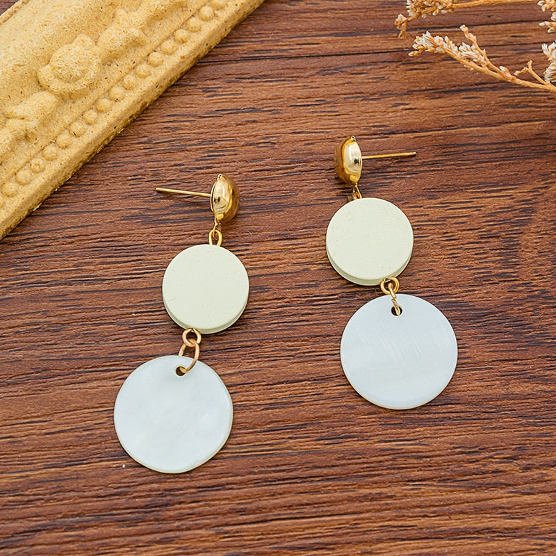 Multicolored Long Drop Earrings - Orchid Unique