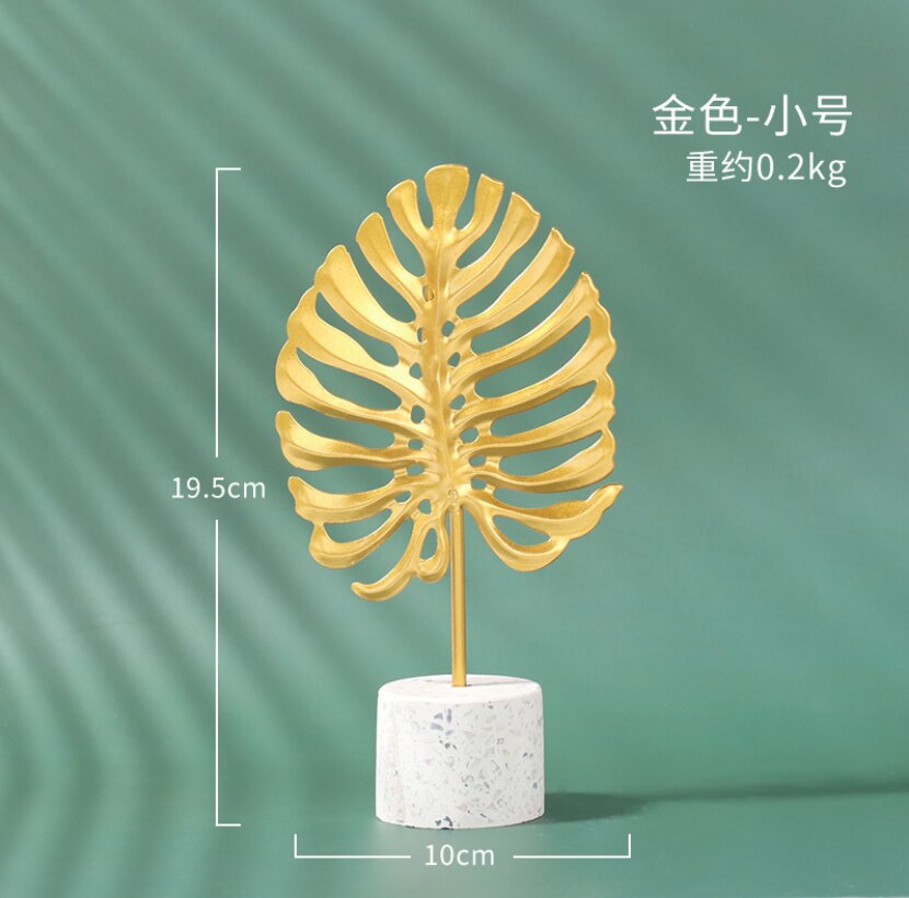 Vase + Nordic Iron Art Golden Ginkgo Leaf Plant - Orchid Unique