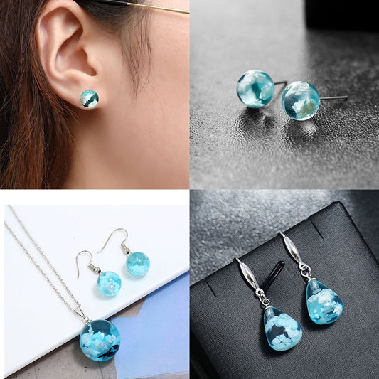 Chic Transparent Pendant Earrings - Orchid Unique