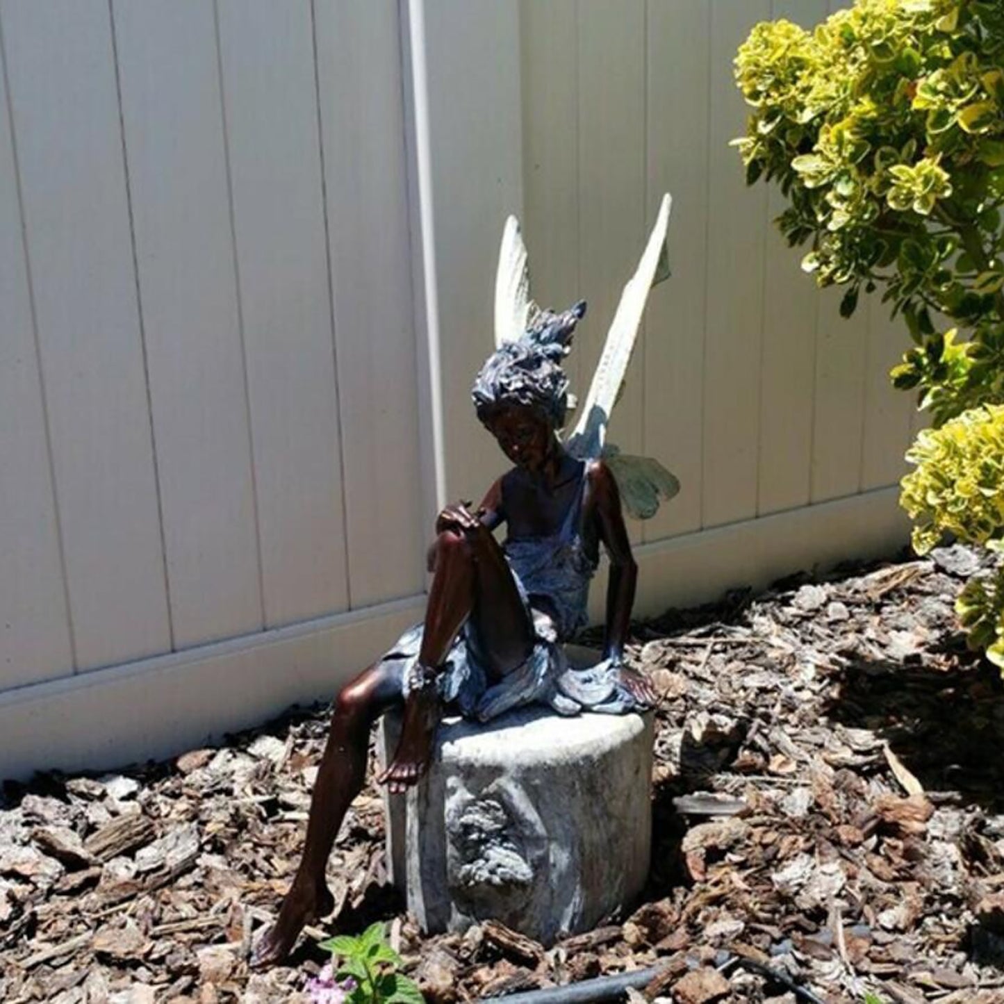 Sitting Fairy Statue - Orchid Unique