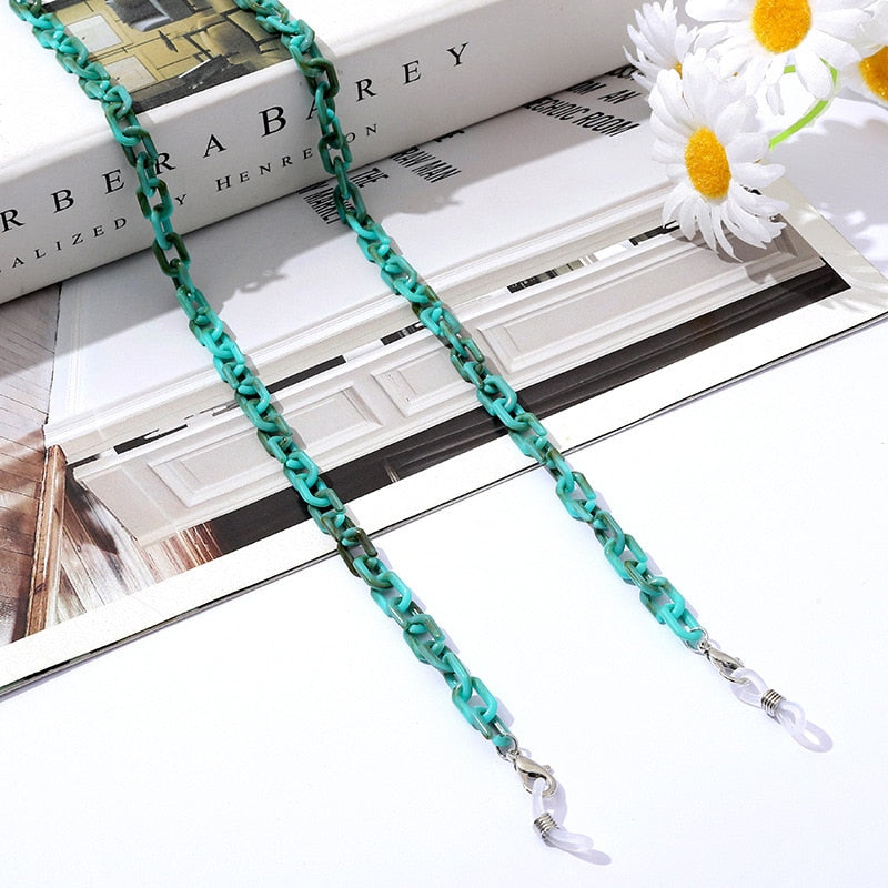 Bohemia Amber Acrylic Glasses Chain - Orchid Unique