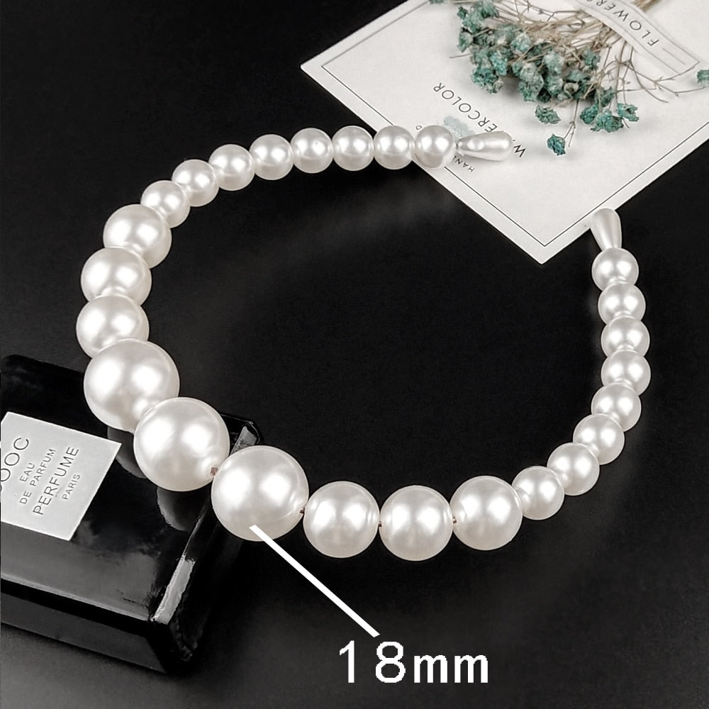 Luxury Big Pearl Hair hoop - Orchid Unique