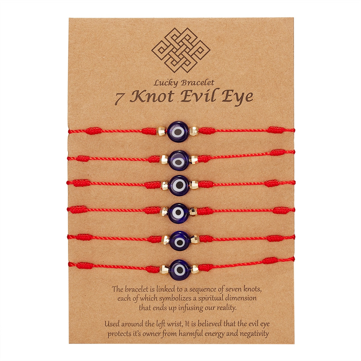 6Pcs Handmade Turkish Lucky Evil Eye Bracelets - Orchid Unique