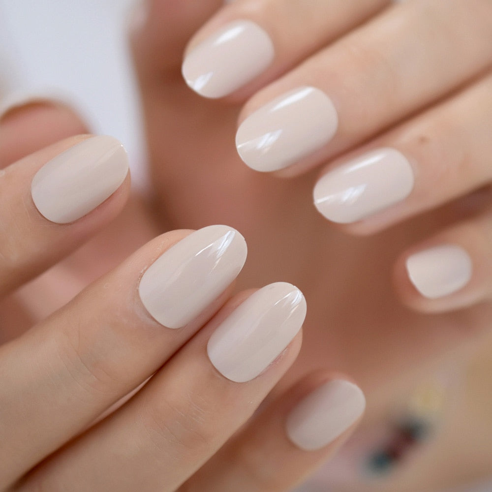 Round Fake Nail Tips - Orchid Unique