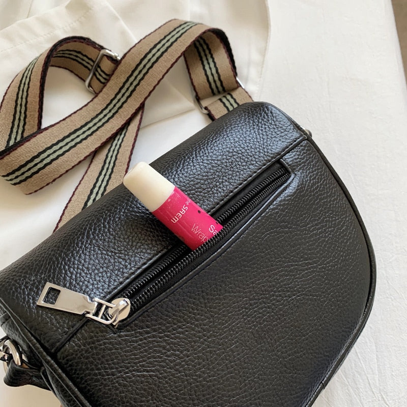 Mini Retro Leather Shoulder Strap Bag - Orchid Unique