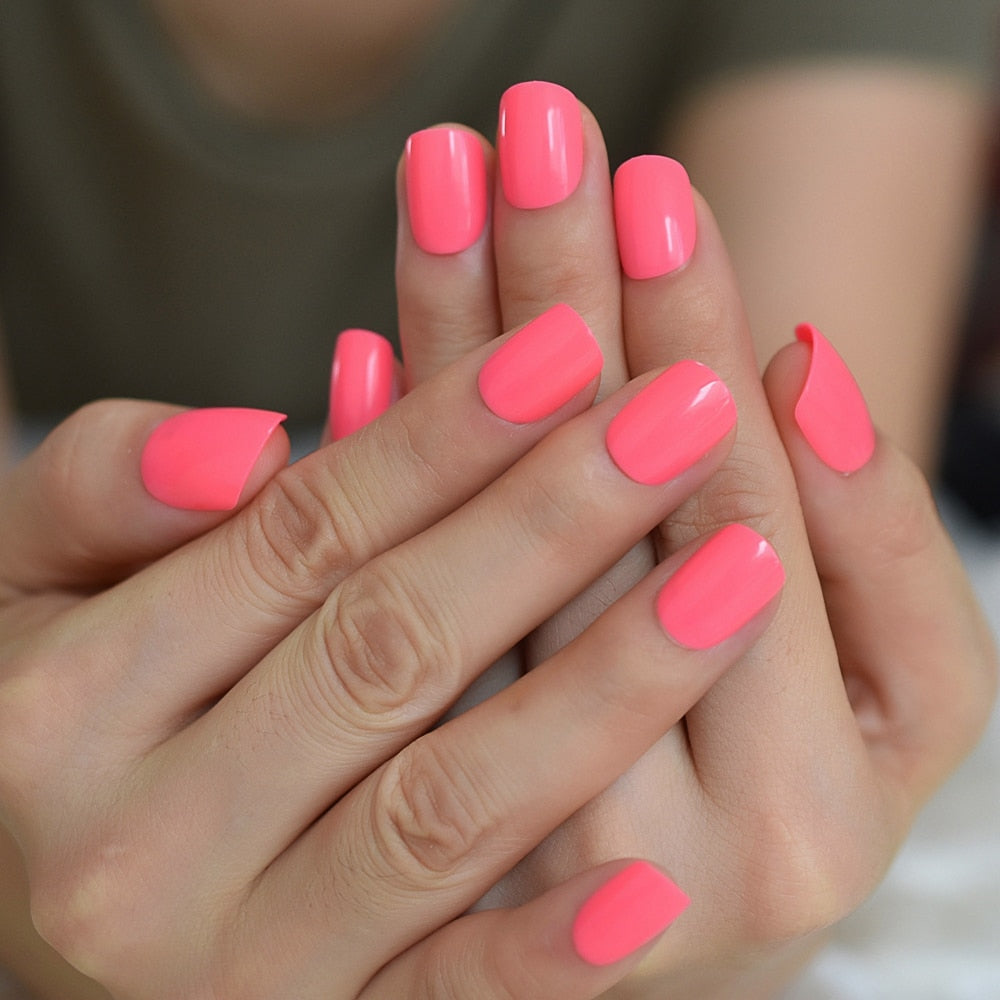 Round Fake Nail Tips - Orchid Unique