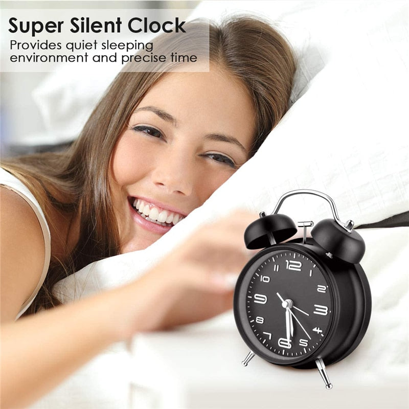 Twin Bell Loud Alarm Clock - Orchid Unique