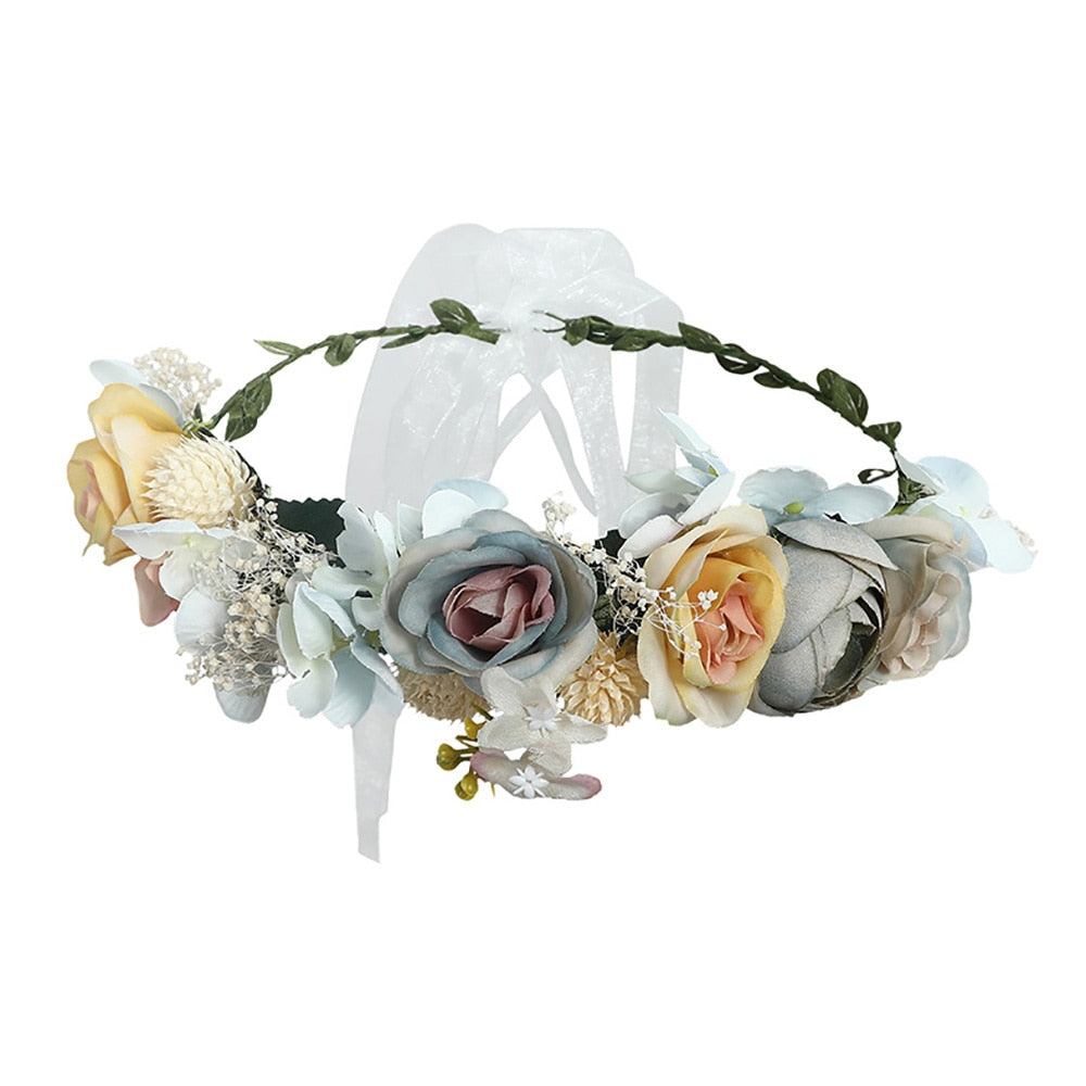 Molans Spring Bohemian Flower Crowns - Orchid Unique