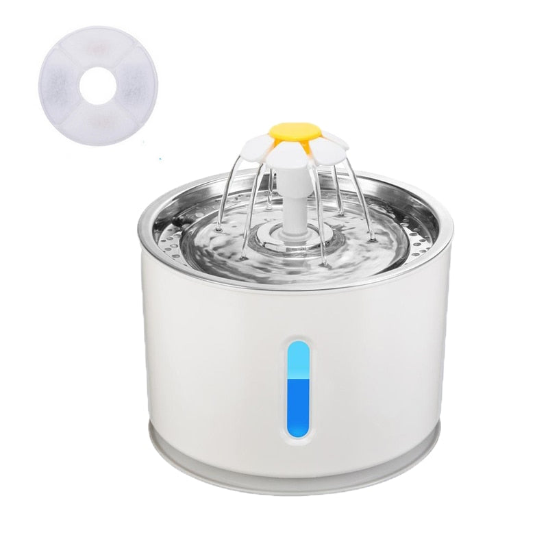 Automatic Pet Cat Water Fountain - Orchid Unique