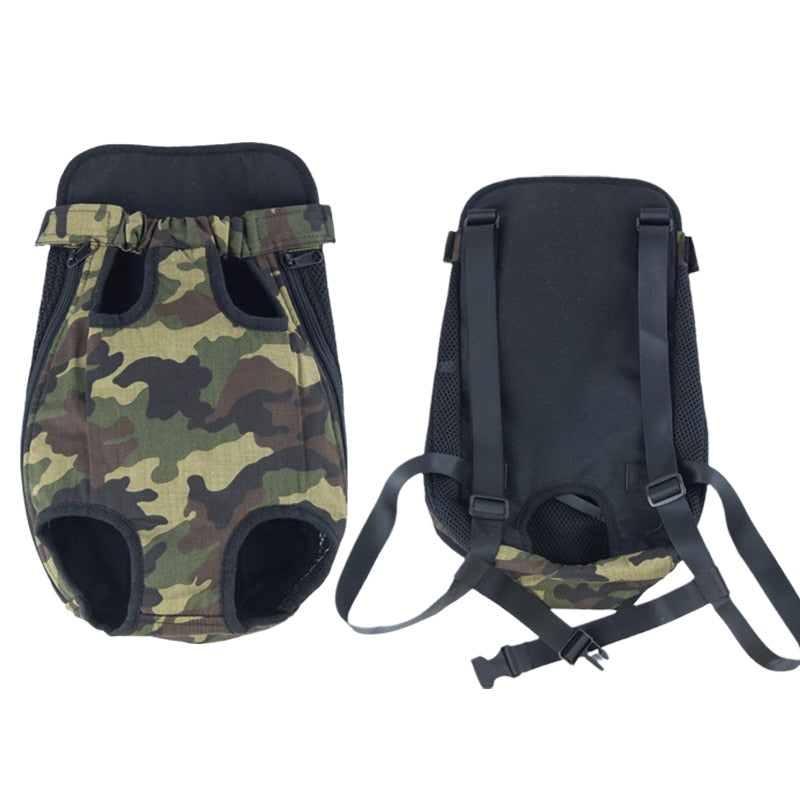 Denim Pet Dog Backpack - Orchid Unique