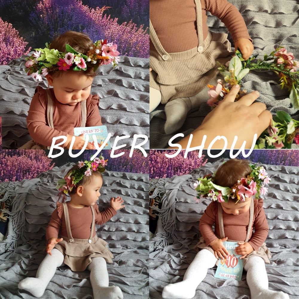 Molans Spring Bohemian Flower Crowns - Orchid Unique