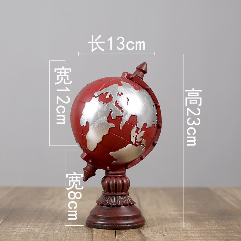 Porch Globe Desktop Clock for Decoration - Orchid Unique