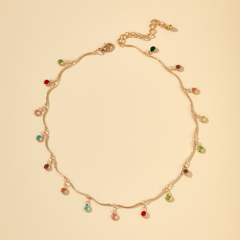 Bohemian Colorful Beaded Necklace - Orchid Unique