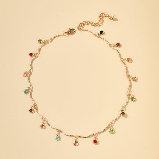Bohemian Colorful Beaded Necklace - Orchid Unique