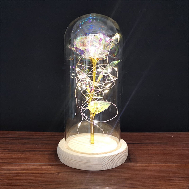 Rose LED Light Foil Flower - Orchid Unique