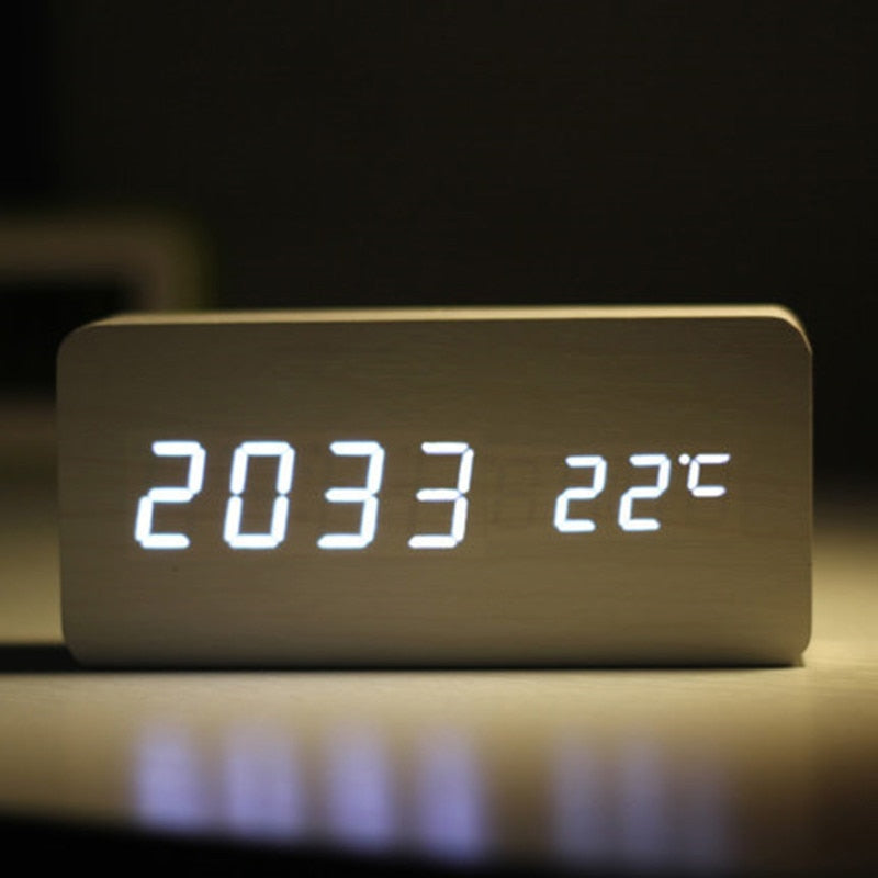 Dual Display Smart Digital LED Alarm Clock - Orchid Unique