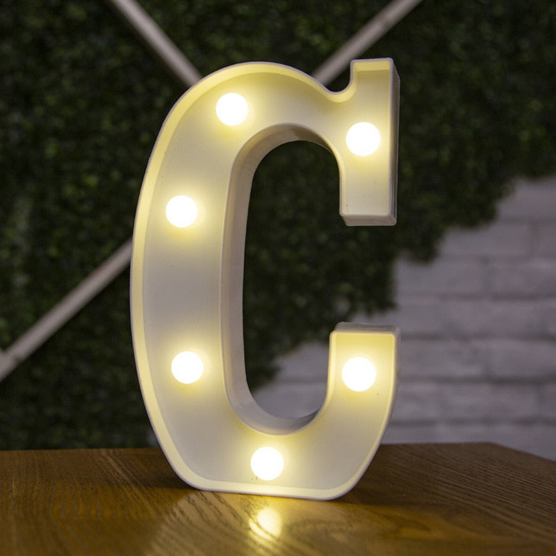 Luxury Alphabet Letter LED Lights - Orchid Unique