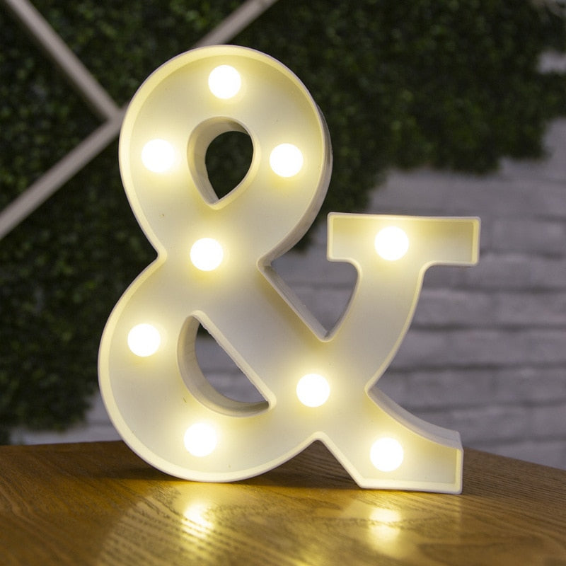 Luxury Alphabet Letter LED Lights - Orchid Unique