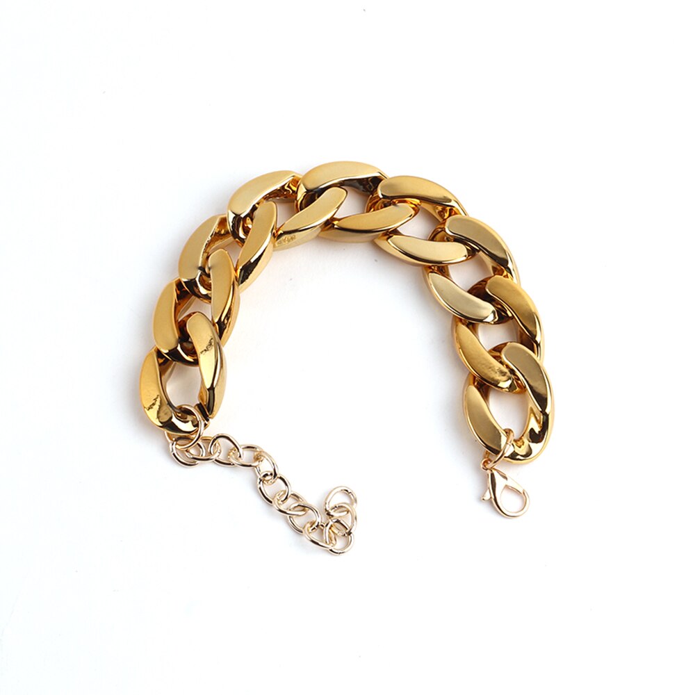 Colorful Acrylic Thick Chain Bracelets - Orchid Unique