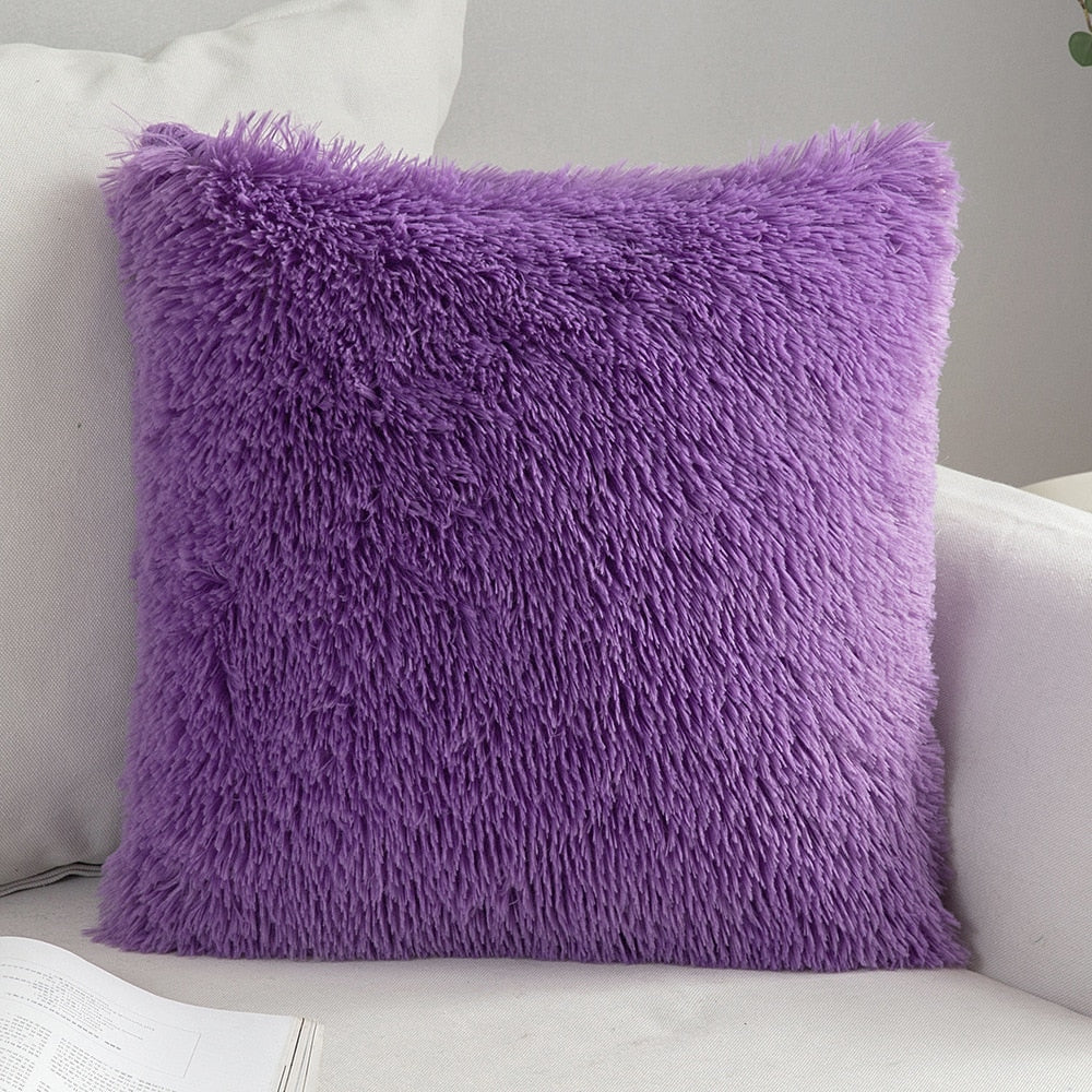 Soft Fluffy Cushion Cover - Orchid Unique