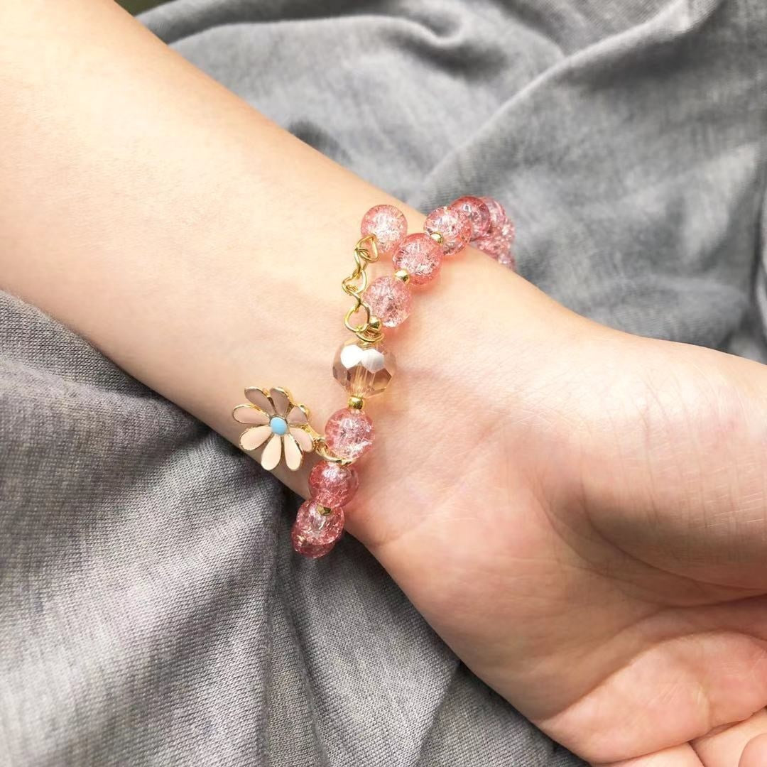 Bohemian Daisy Flowers Bracelet - Orchid Unique
