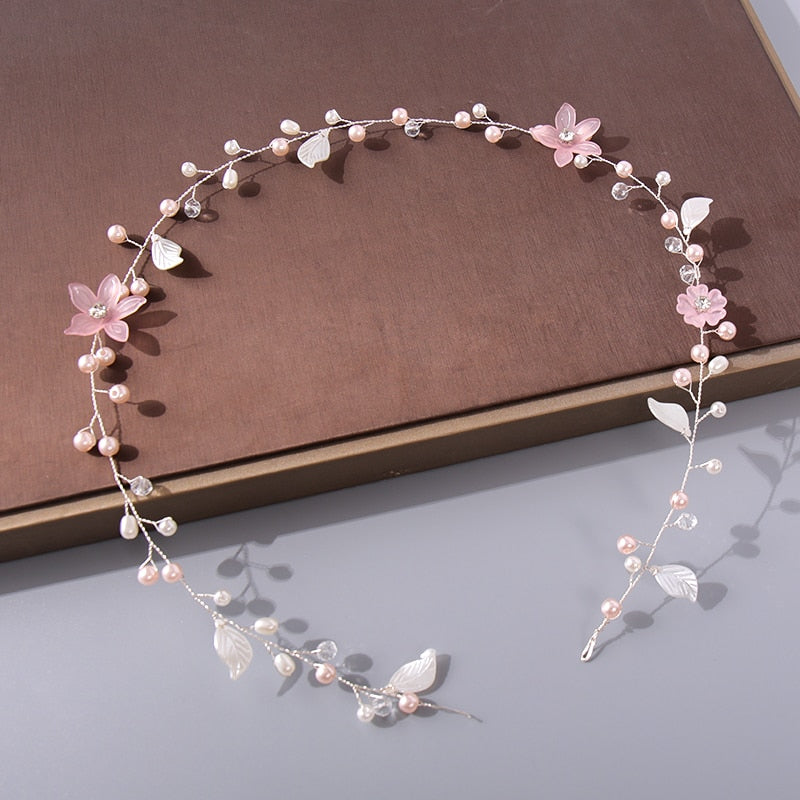 Pearl Rhinestone  Headband - Orchid Unique