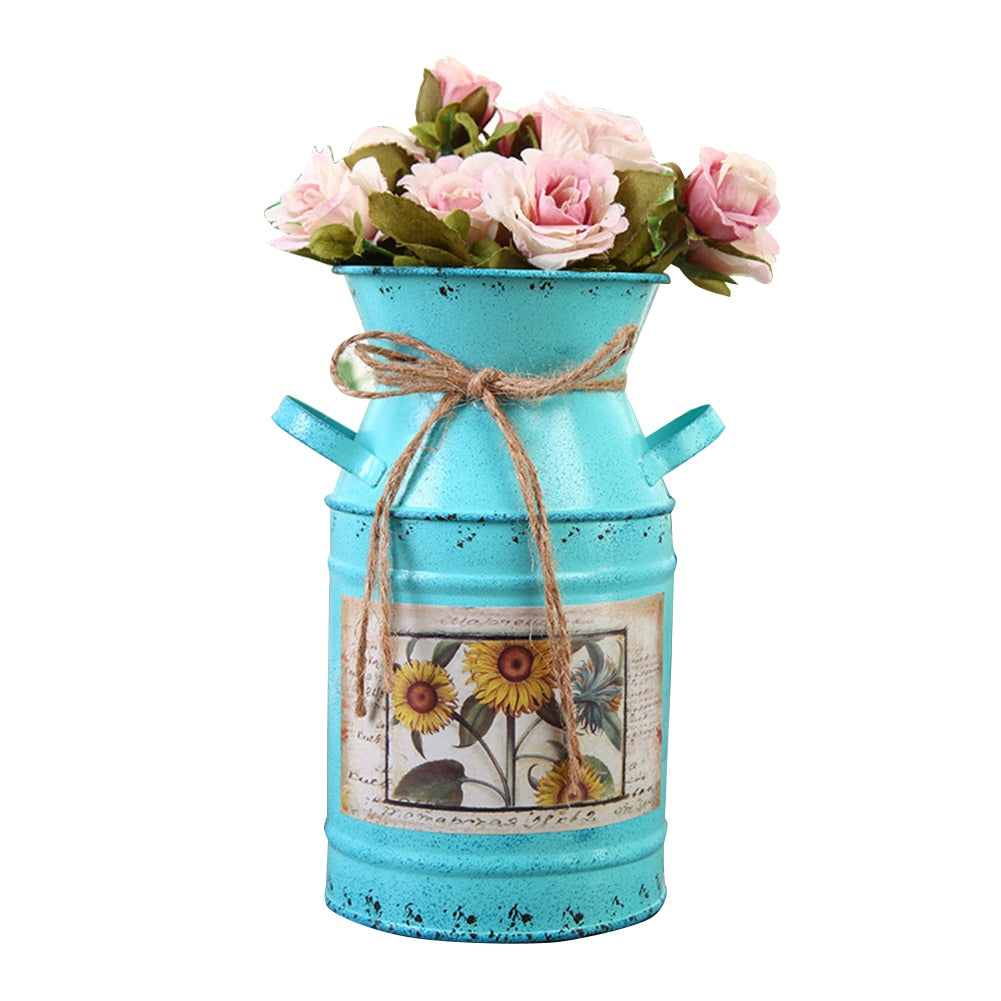 Garden Plants Flower Vase Iron Bucket - Orchid Unique SPECIFICATIONS Style: Pastoral Material: Metal Function: Tabletop Vase Beige-Red-Green-Blue Garden Plants Flower Vase Iron Bucket SPECIFICATIONS Style: Pastoral Material: Metal Function: Tabletop Vase (Store description) 5 4 60216947 (Store description) 14:29#Beige-14:10-14:175-14:173 Beige-Red-Green-Blue Orchid Vases